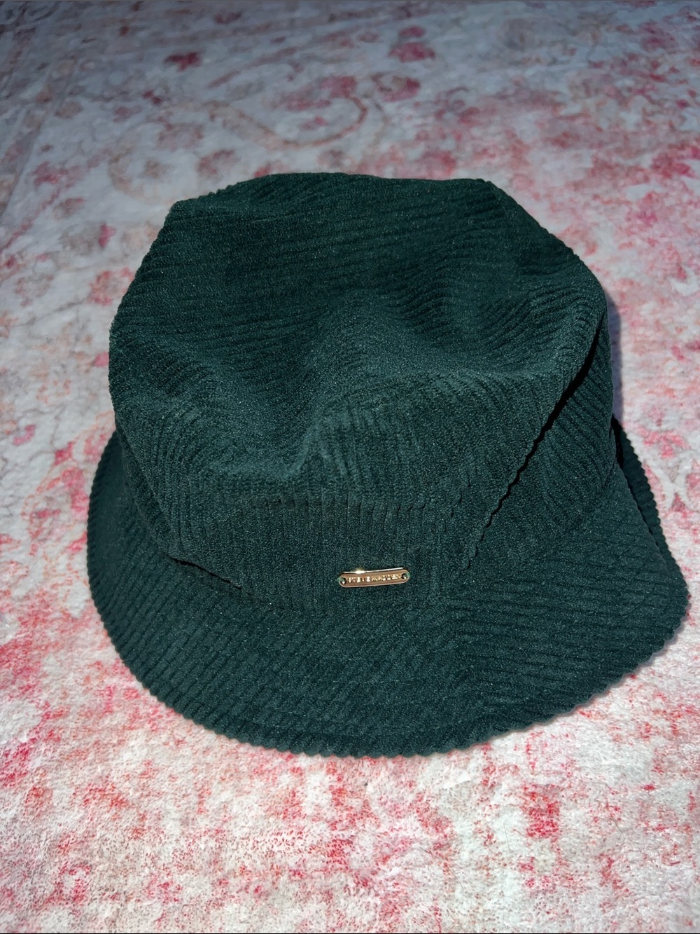 Steve Madden Dark Green Corduroy Bucket Hat